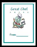great chef sign for dad